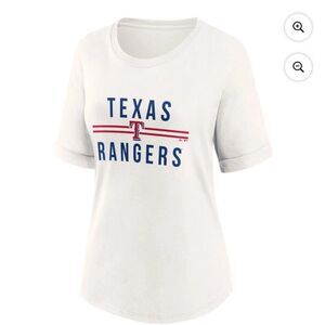 NEW Women's White Texas Rangers Tshirt XL 2XL NWT